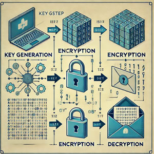 Graphic illustrating quantum resilience of McEliece encryption